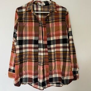 Madewell lightweight flannel women’s M